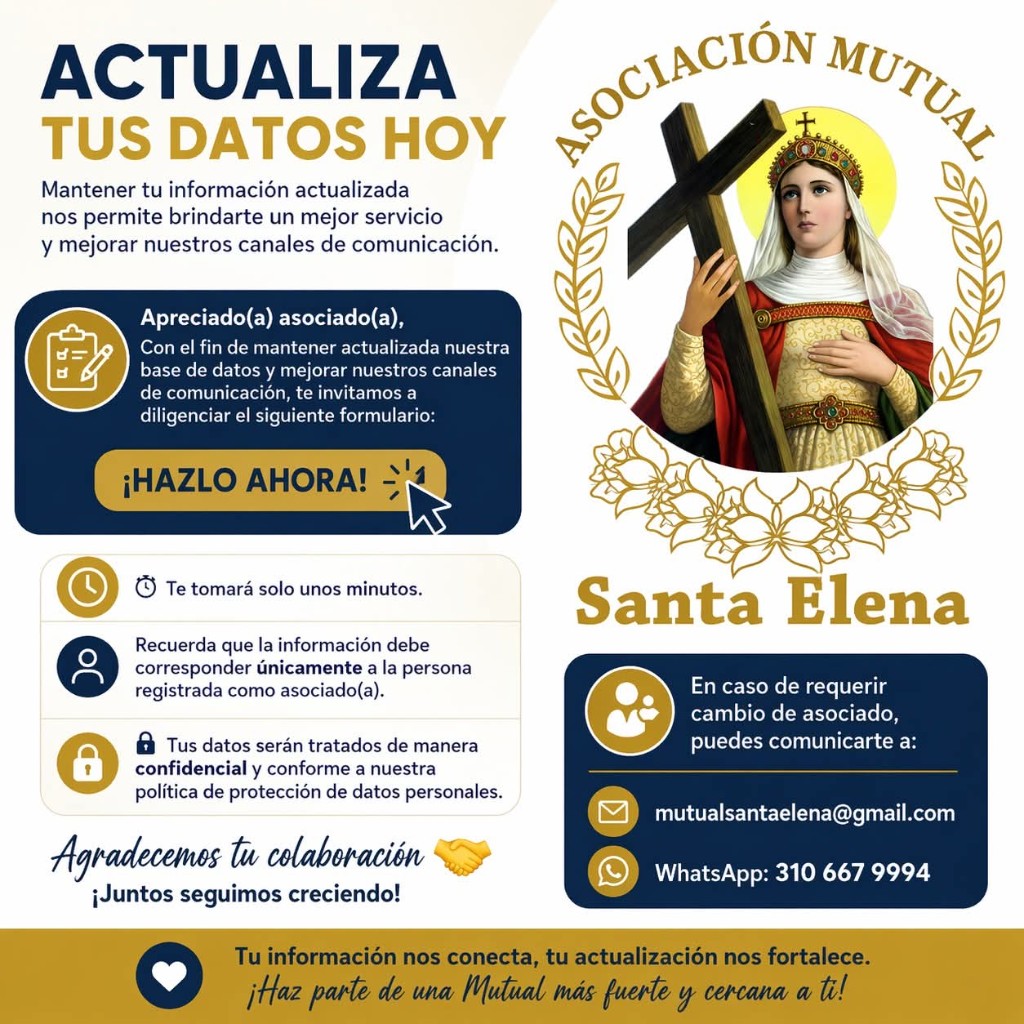 Actualiza tus datos — Asociación Mutual Santa Elena